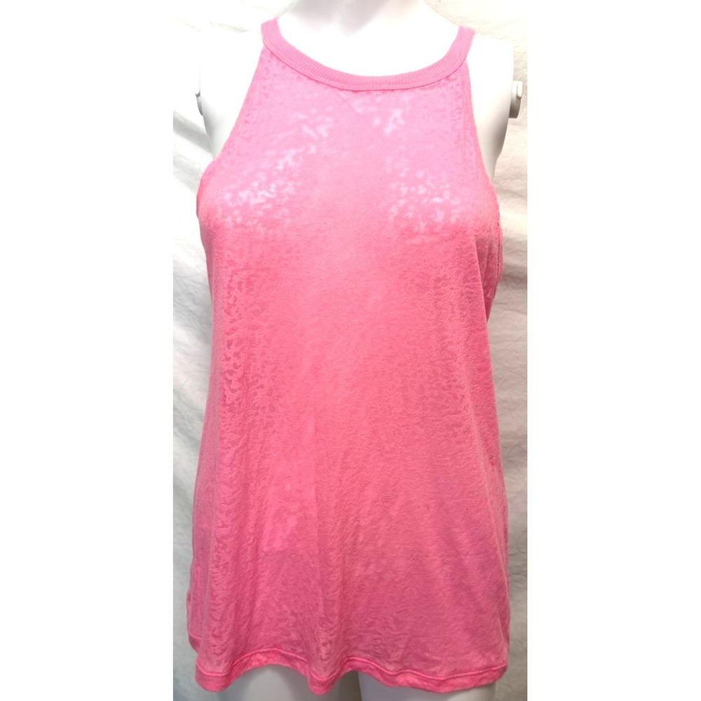 Lorna Jane Pink Burnout Racer Back Athletic Tank Top Size Medium